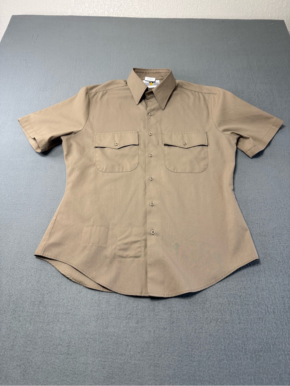 Army Green Service Uniform AGSU Short Sleeve SS Tan Shirt 16.0 REG-A